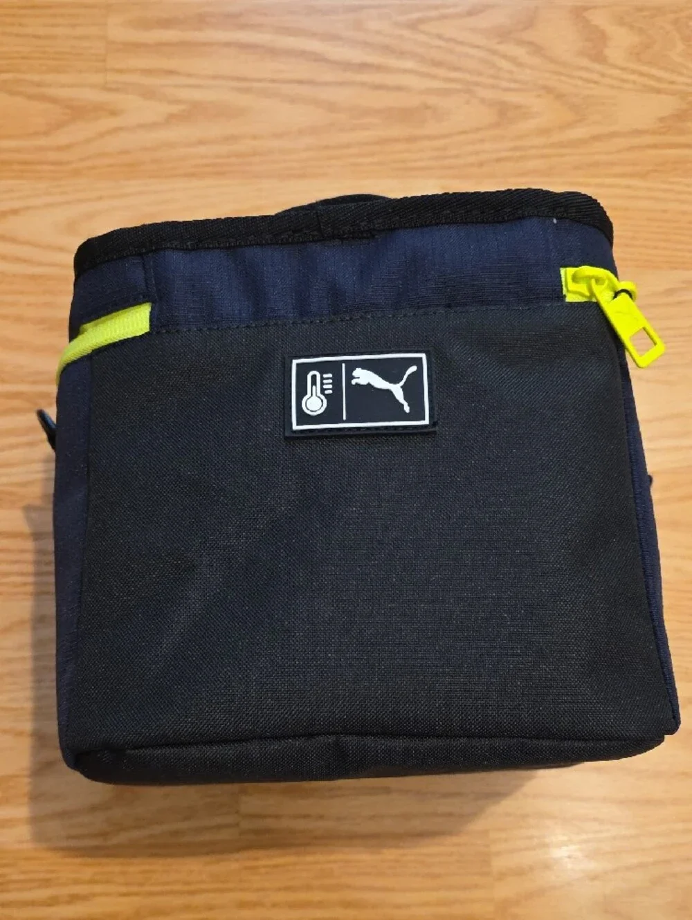 Puma Navy and Neon Yellow 6 Can Lunch Bag